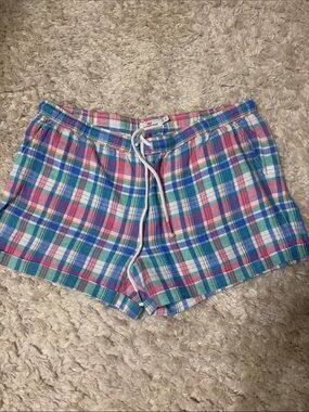 Vineyard Vines Multicolor Plaid Drawstring Athletic Shorts